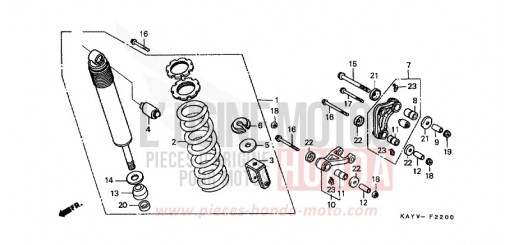 REAR CUSHION NX125V de 1997